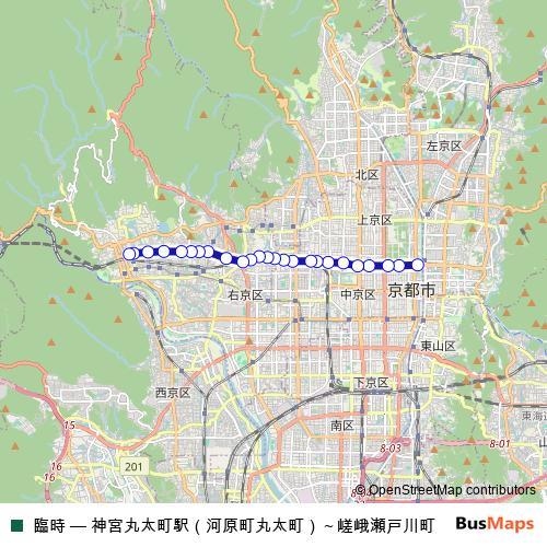 臨時 bus Line Map