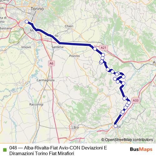 048 bus Line Map