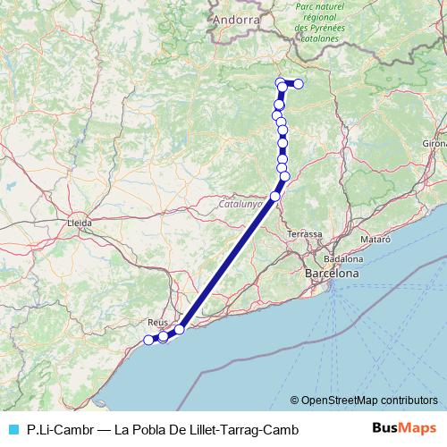 P.Li-Cambr bus Line Map