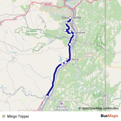 Mingo Tripper bus Line Map