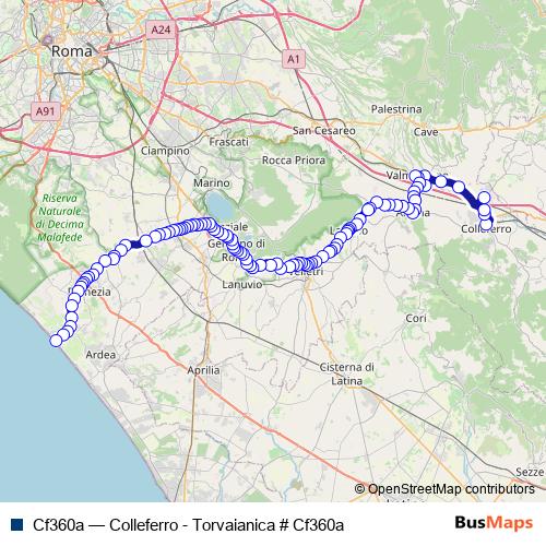 Cf360a bus Line Map