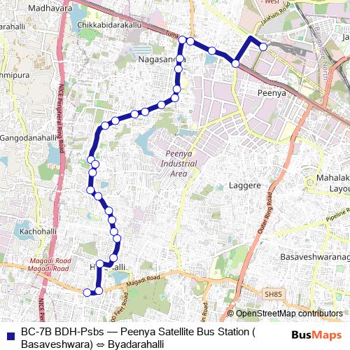 BC-7B BDH-Psbs bus Line Map