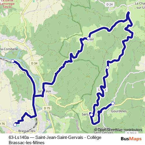 63-Ls140a bus Line Map