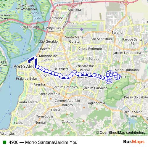 4906 bus Line Map