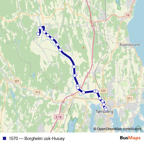 1570 bus Line Map