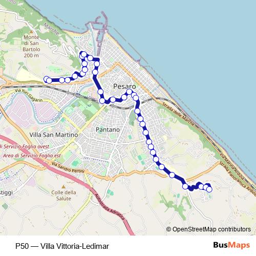 P50 bus Line Map