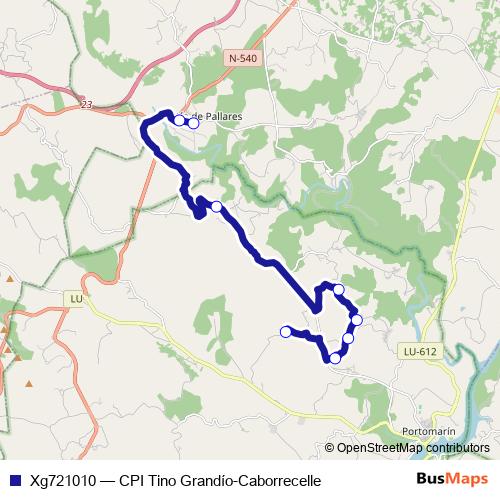 Xg721010 bus Line Map
