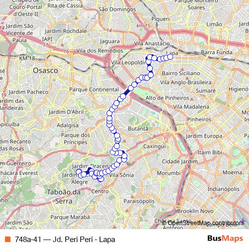 748a-41 bus Line Map