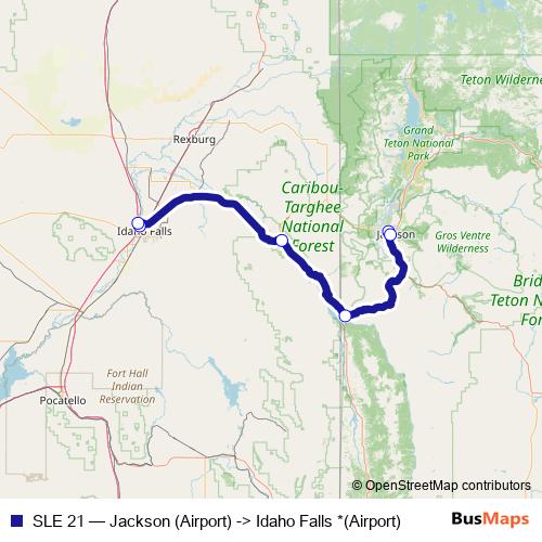 SLE 21 bus Line Map