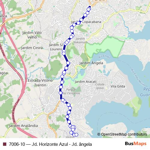 7006-10 bus Line Map