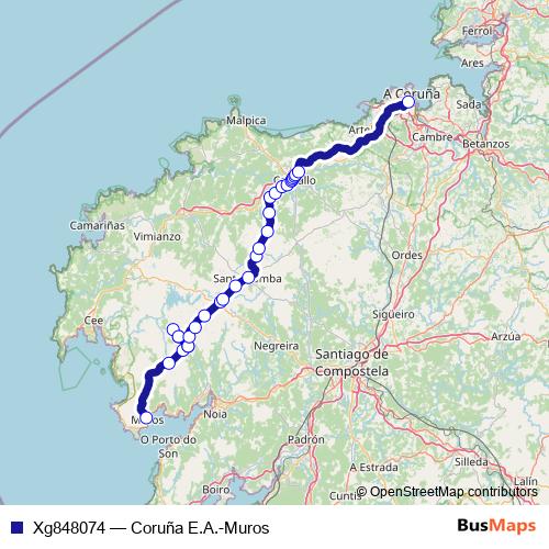 Xg848074 bus Line Map