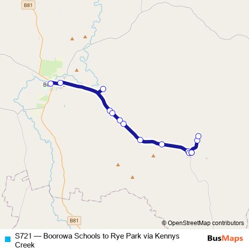 S721 bus Line Map
