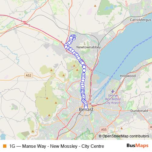1G bus Line Map