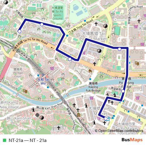 NT-21a bus Line Map
