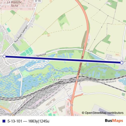 5-13-101 bus Line Map
