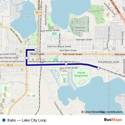 Kabs bus Line Map