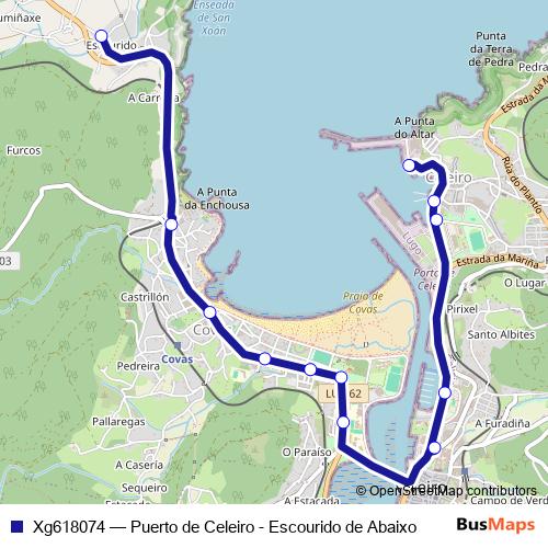 Xg618074 bus Line Map