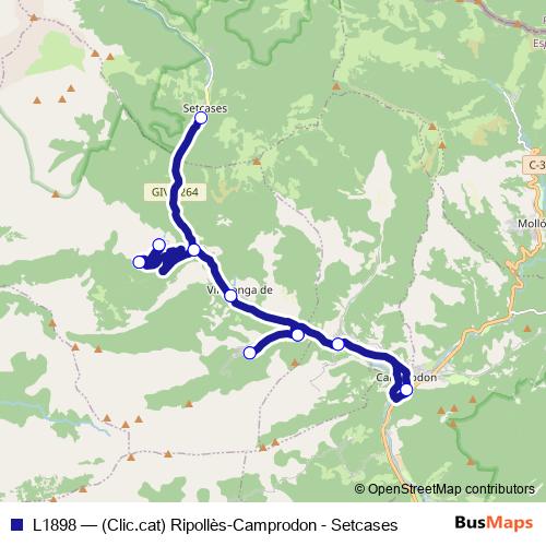 L1898 bus Line Map
