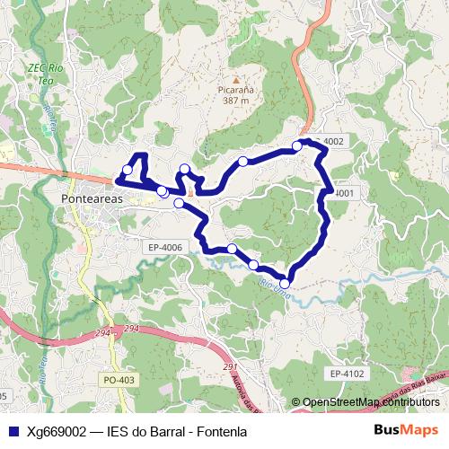 Xg669002 bus Line Map