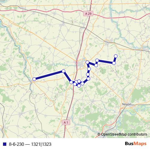 8-6-230 bus Line Map
