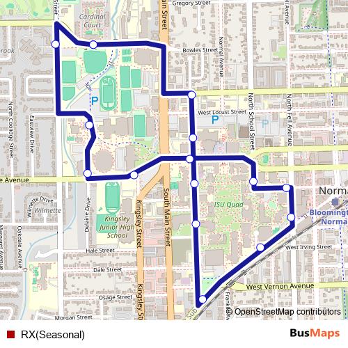 RX(Seasonal) bus Line Map