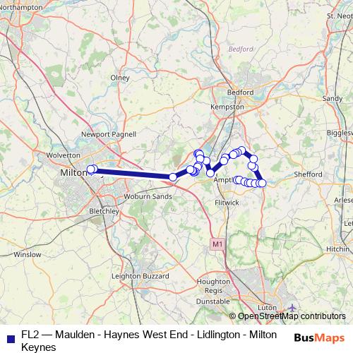 FL2 bus Line Map