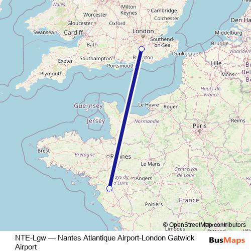 NTE-Lgw bus Line Map
