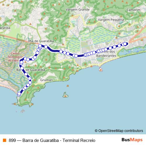 899 bus Line Map