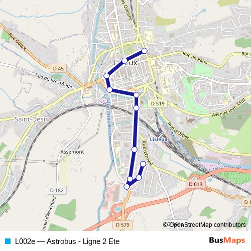 L002e bus Line Map