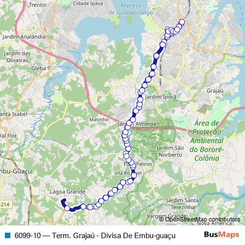 6099-10 bus Line Map