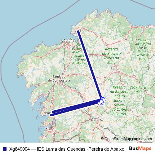 Xg649004 bus Line Map