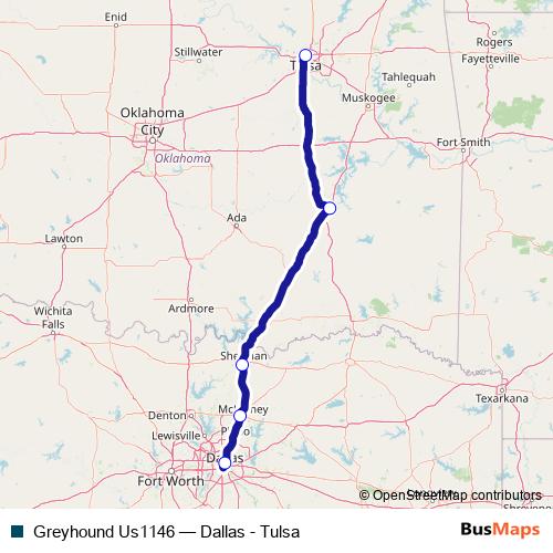 Greyhound Us1146 bus Line Map