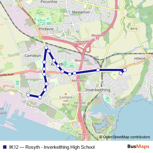 IK12 bus Line Map