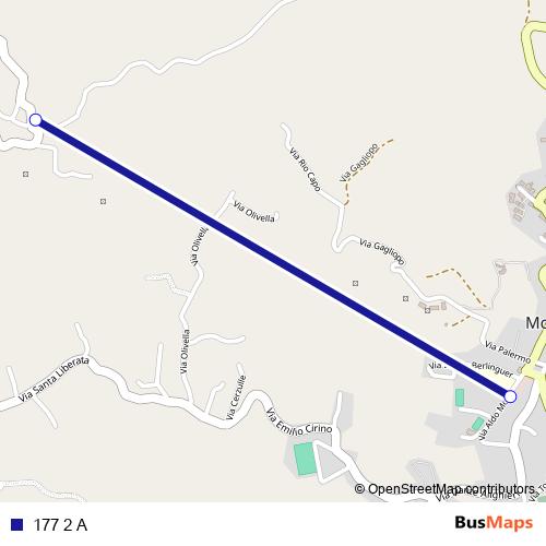177 2 A bus Line Map