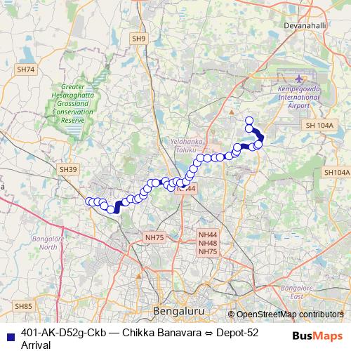401-AK-D52g-Ckb bus Line Map