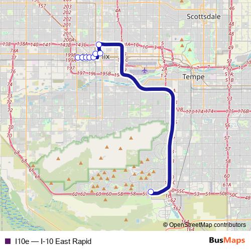 I10e bus Line Map