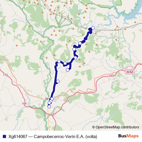 Xg614067 bus Line Map