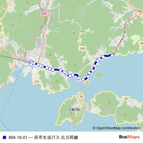 904-18-01 bus Line Map