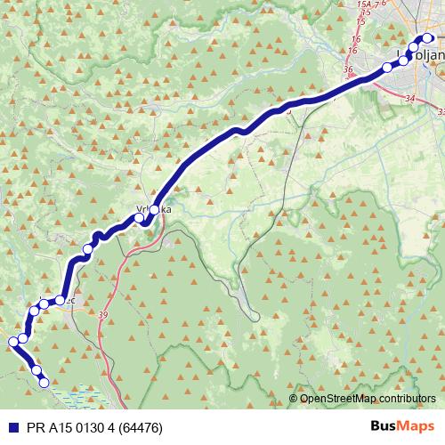 PR A15 0130 4 (64476) bus Line Map