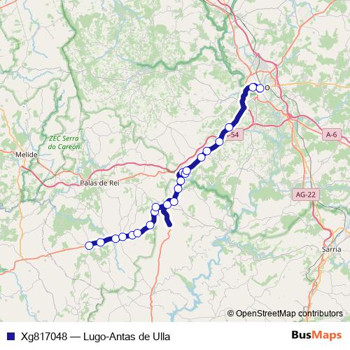 Xg817048 bus Line Map
