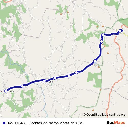 Xg817048 bus Line Map