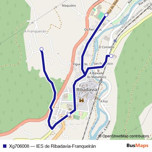 Xg706008 bus Line Map