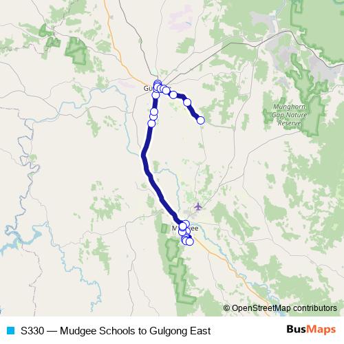 S330 bus Line Map