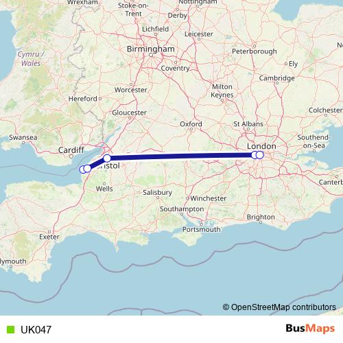 UK047 bus Line Map