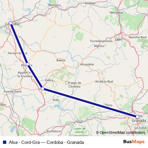 Alsa - Cord-Gra bus Line Map