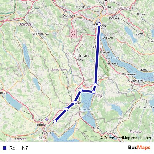 Re rail Line Map