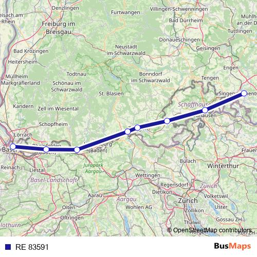 RE 83591 rail Line Map