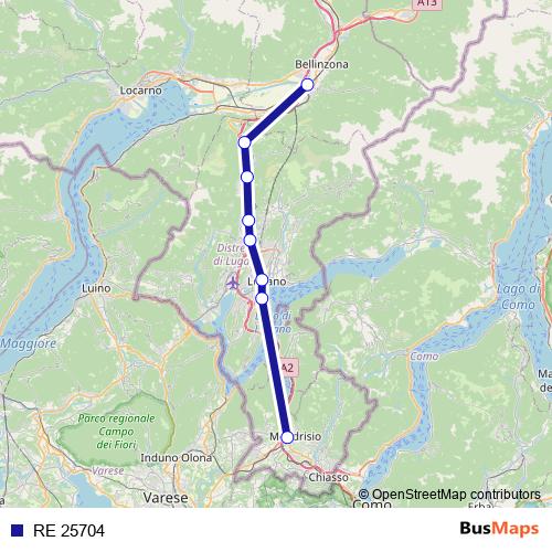 RE 25704 rail Line Map