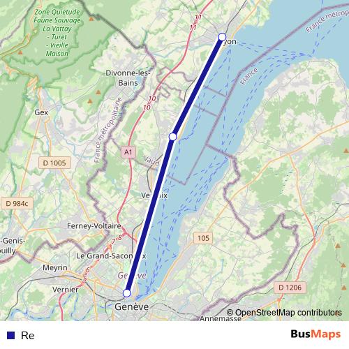 Re rail Line Map