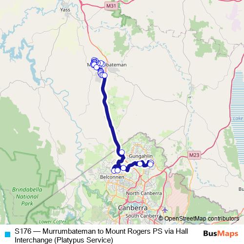 S176 bus Line Map